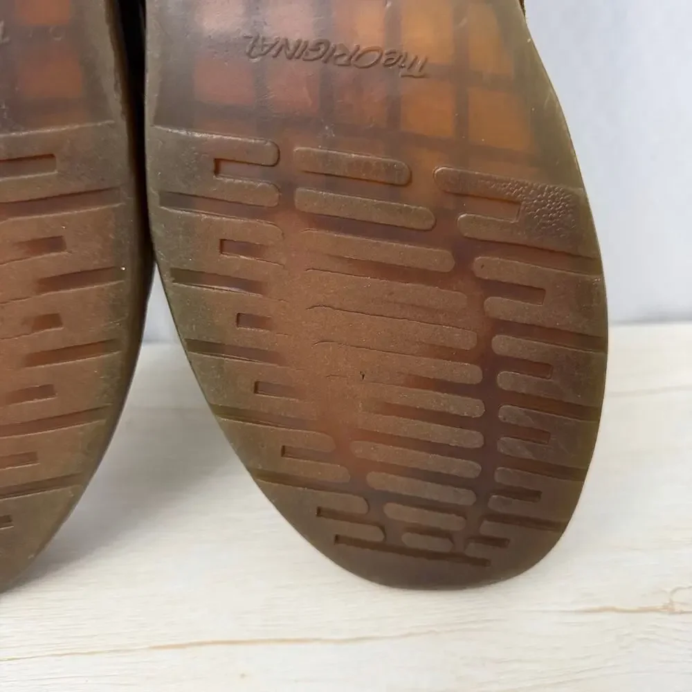 Dr Martens Shoes Mens Size 16 Brown Crazy Horse Leather Casual 8053 Doc